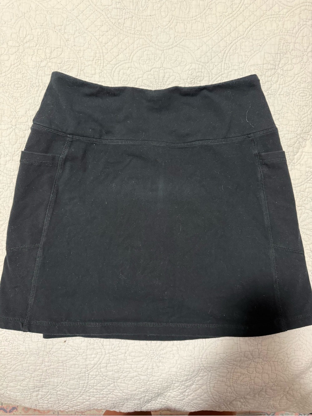 Natural Reflections Black Women's Active Skirt with built in shorts